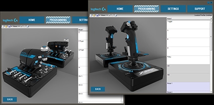 945-000058 | Logitech Pro Flight X56 Rhino H.O.T.A.S RGB Throttle & Stick Simulation Controller - For PC | Techbuy Australia