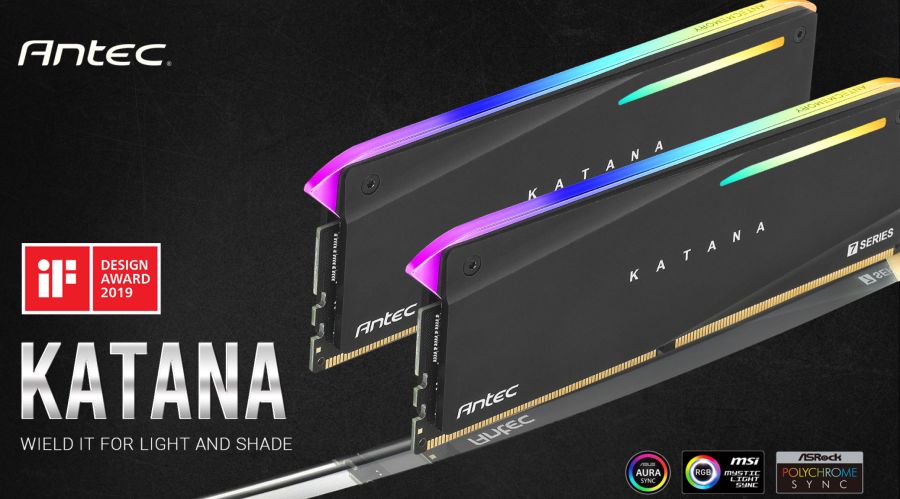 AM4U32168G11-7DKR | Antec 16GB Katana RGB (2x8GB) DDR4 3200MHz C16