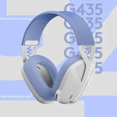 981-001075 | Logitech G435 Lightspeed Wireless Gaming Headset - Off White  and Lilac | Techbuy Australia