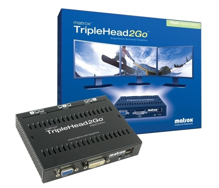 Matrox TripleHead2Go Digital DVI-DL, 3 x DVI-I Adaptador Video Negro 