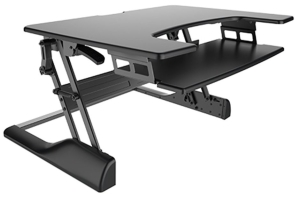 Brateck Dws04 01 Height Adjustable Standing Desk Black Techbuy