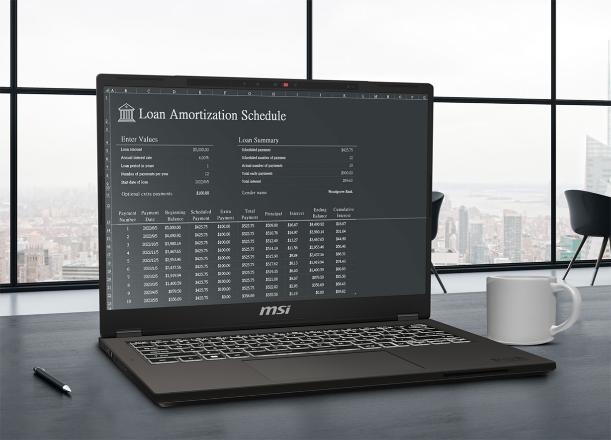 MSI Commercial 14 H A13MG 14" FHD Laptop i7-13700H 16GB 1TB W11P