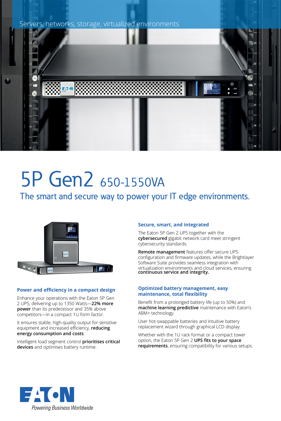 Eaton 5P Gen2 650VA/520W UP