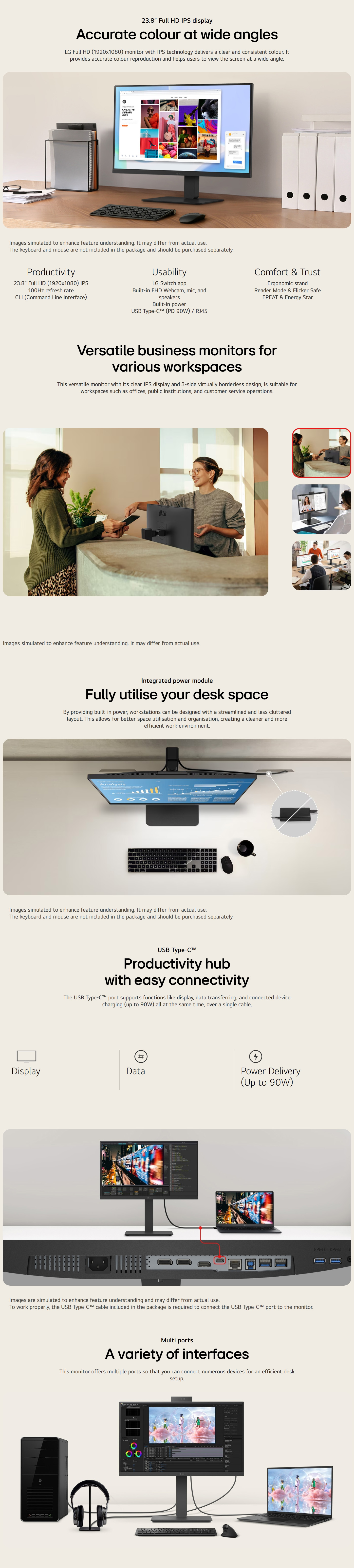 Monitors-LG-24in-FHD-IPS-100Hz-USB-C-Webcam-Monitor-24BA850-B-1