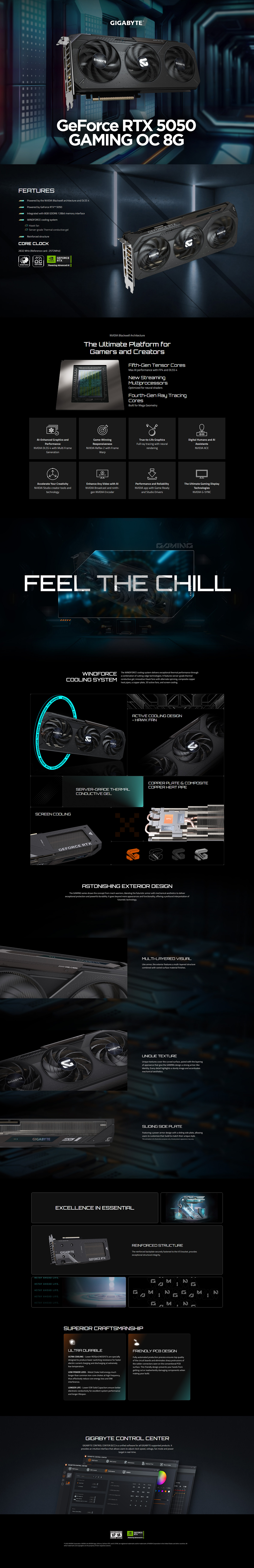 Gigabyte GeForce RTX 5050 GAMING OC 8G