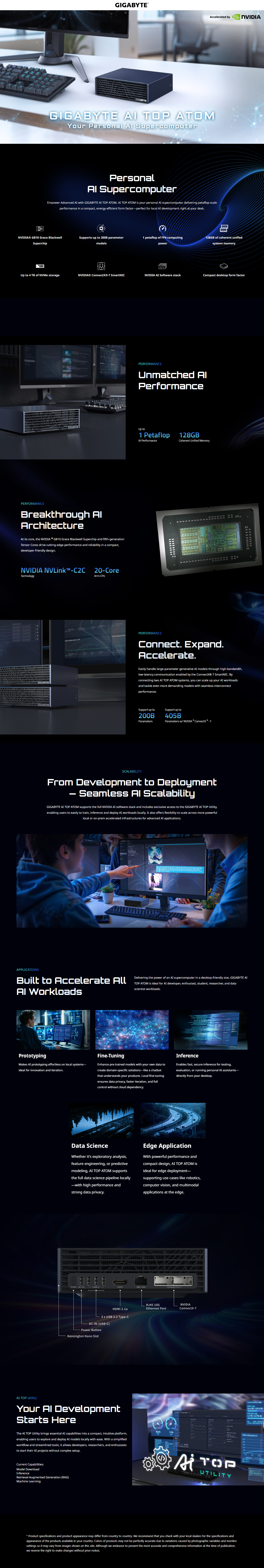 Gigabyte AI Top Atom Supercomputer, GB10 ARM