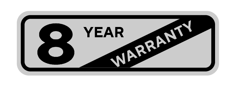 8-year warranty