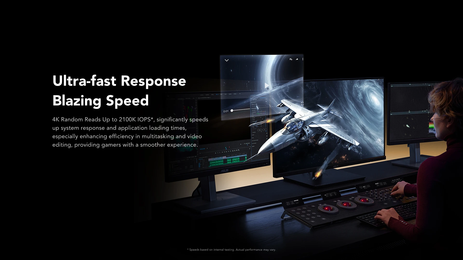 A large marketing image providing additional information about the product Lexar NM1090 Pro PCIe Gen5 NVMe M.2 SSD - 1TB - Additional alt info not provided