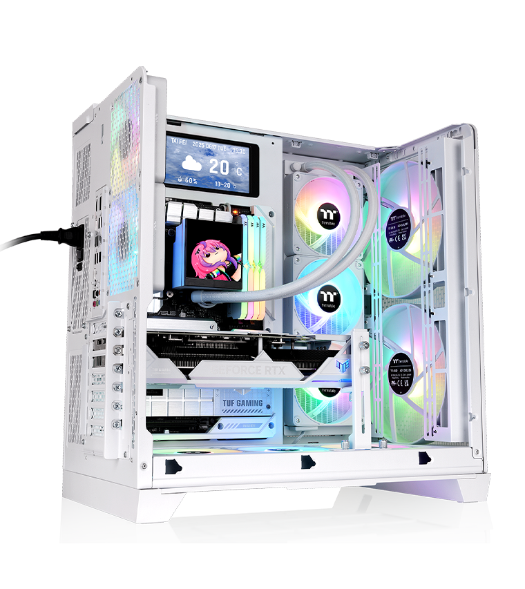 The Tower 250 Mint Strawberry Mini Tower Chassis with cooling support