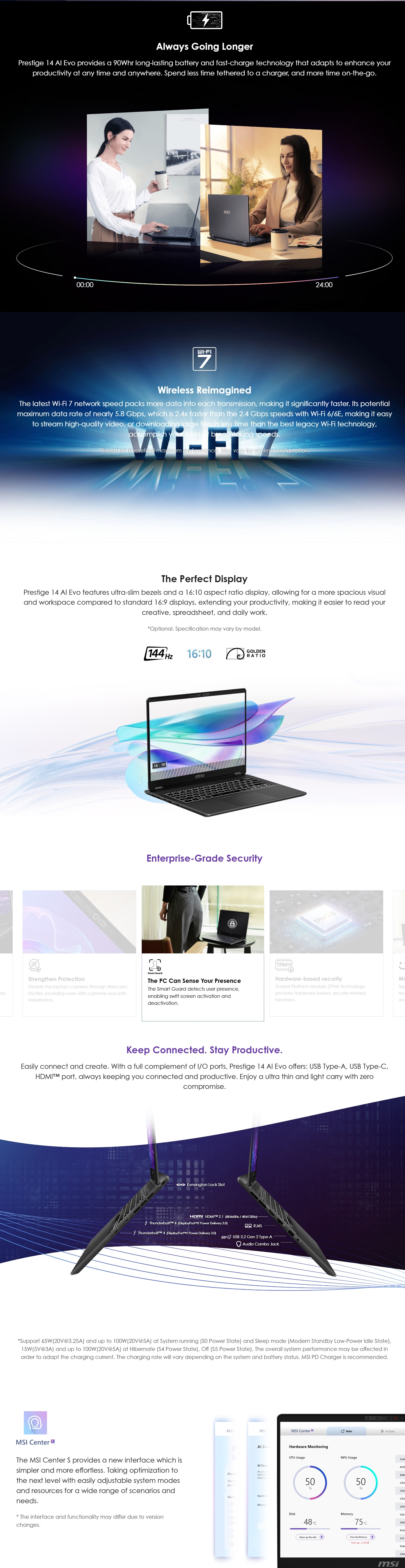 MSI-Laptops-MSI-Prestige-14-AI-EVO-C2HMG-14in-FHD-144Hz-Ultra-7-255H-512GB-SSD-16GB-RAM-W11H-Laptop-PRESTIGE-14-AI-EVO-C2HMG-086AU-2