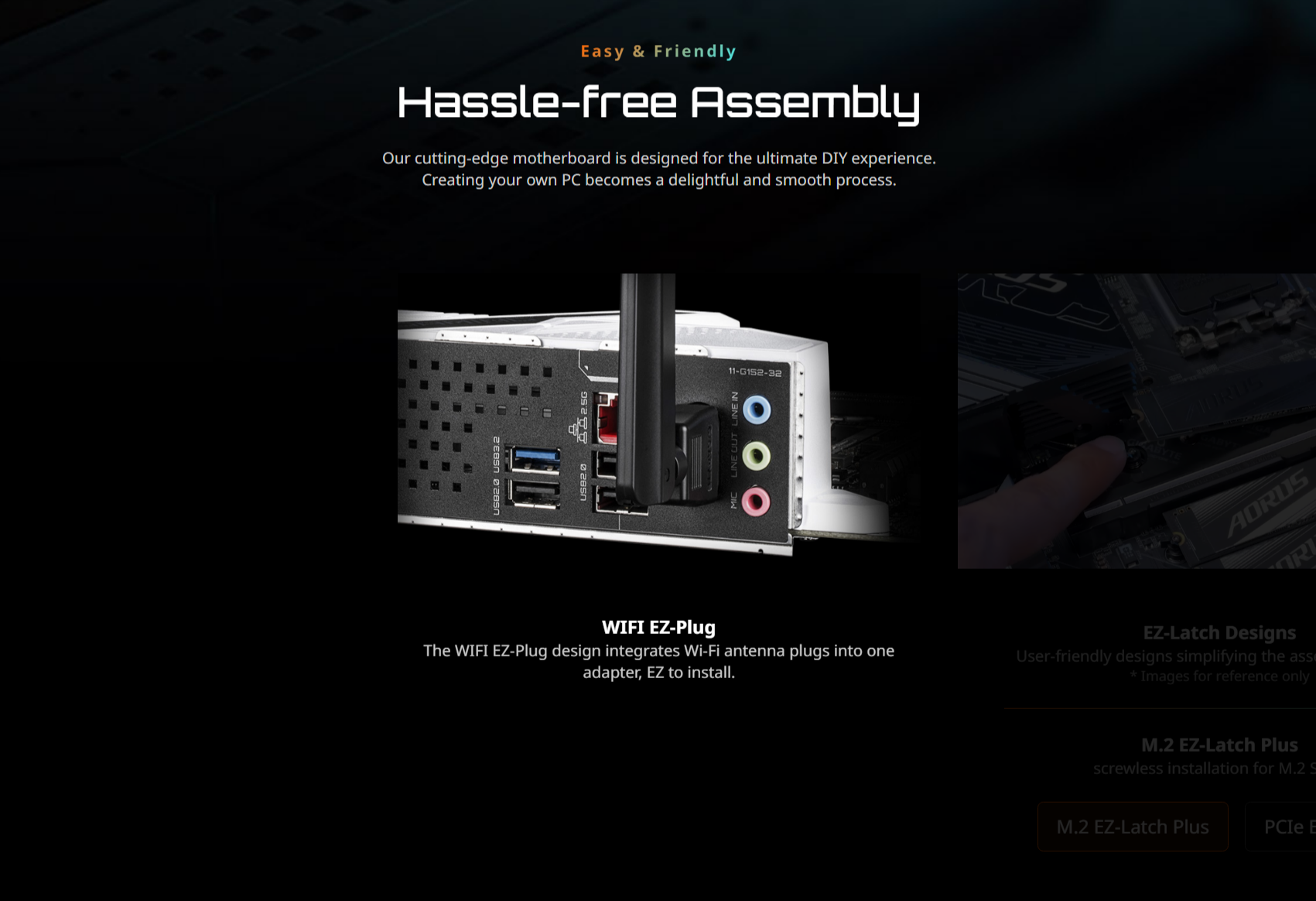 A large marketing image providing additional information about the product Gigabyte H810M Gaming WiFi6 LGA1851 mATX Desktop Motherboard - Additional alt info not provided