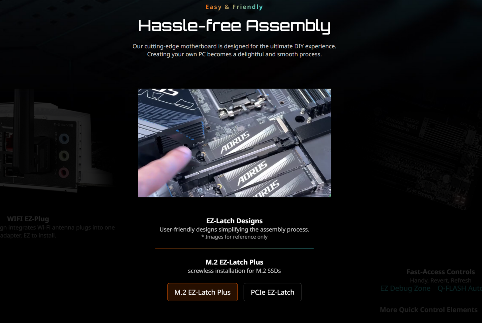 A large marketing image providing additional information about the product Gigabyte H810M Gaming WiFi6 LGA1851 mATX Desktop Motherboard - Additional alt info not provided