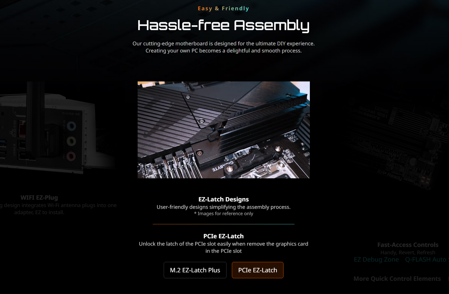 A large marketing image providing additional information about the product Gigabyte H810M Gaming WiFi6 LGA1851 mATX Desktop Motherboard - Additional alt info not provided