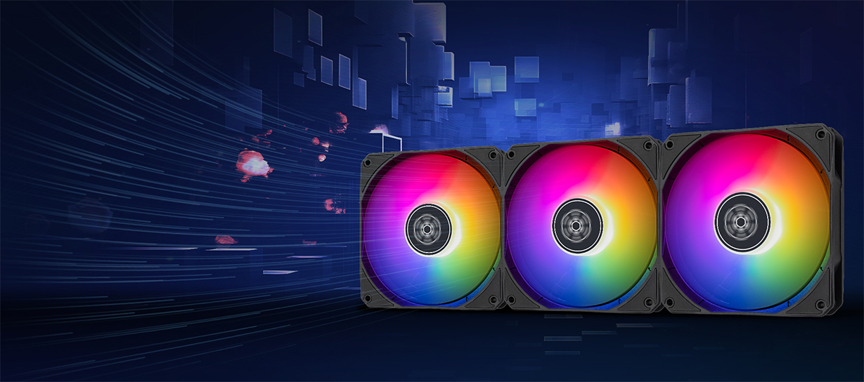 SilverStone Air Nexus 120 ARGB 120mm White Fans - 3 Pack