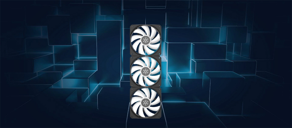 SilverStone Air Nexus 120 ARGB 120mm White Fans - 3 Pack