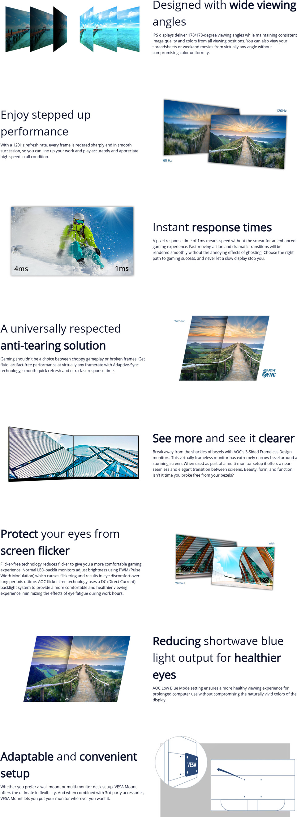 238 aoc 24b15h3 fhd 120hz ips monitor