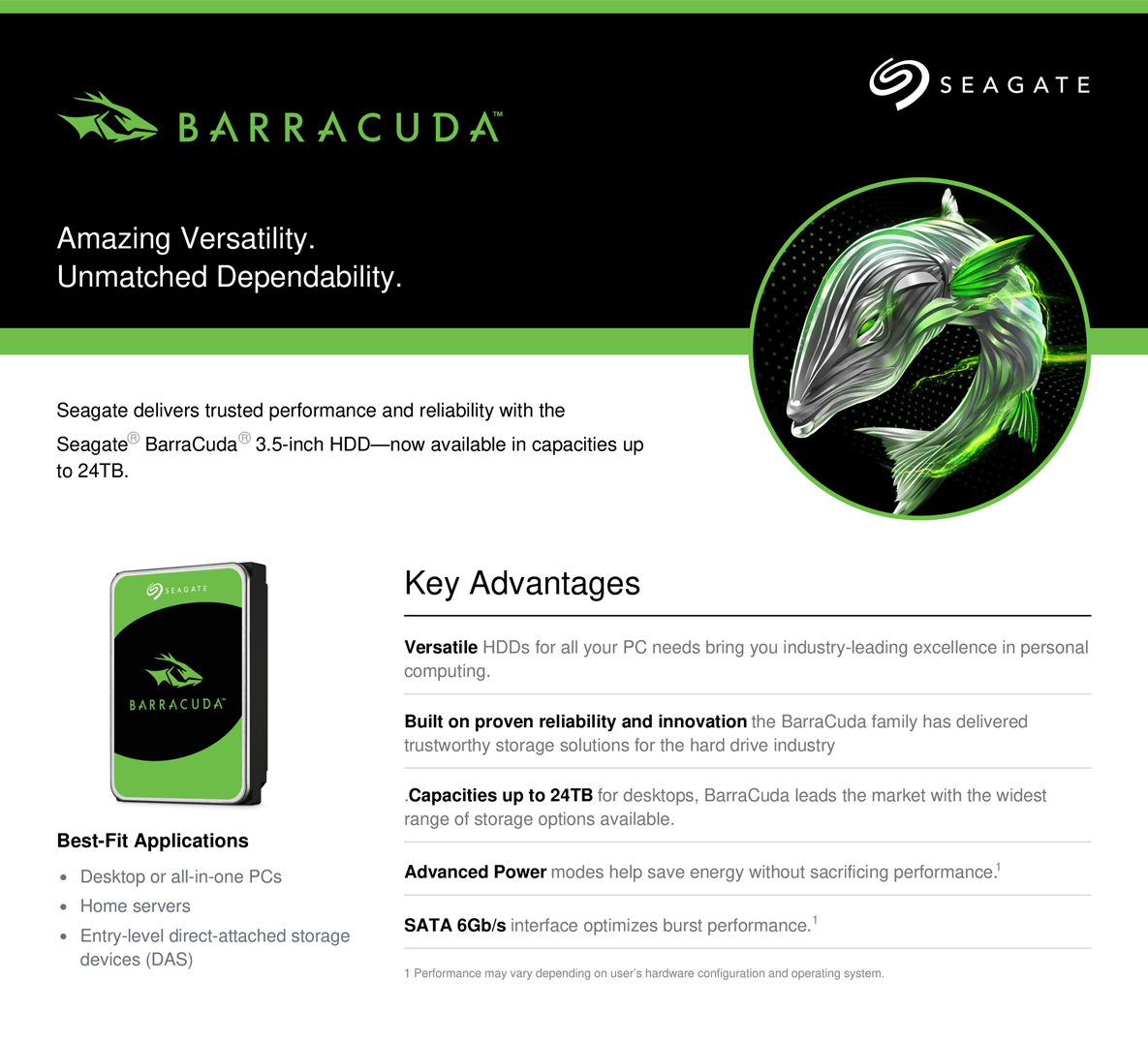 Seagate 16TB BarraCuda 3.5inch HDD, ST16000DM001