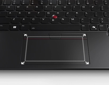 Lenovo ThinkPad L14 Gen 6 (14" AMD) laptop  close-up of the touchpad