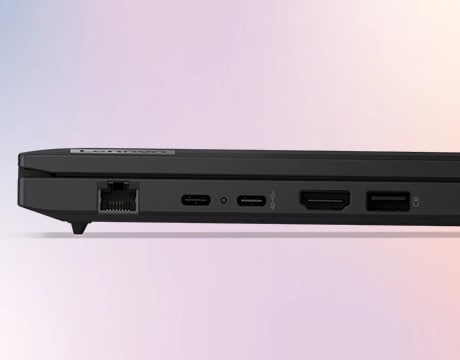 Lenovo ThinkPad L14 Gen 6 (14" AMD) laptop  close-up of the ports on the left side