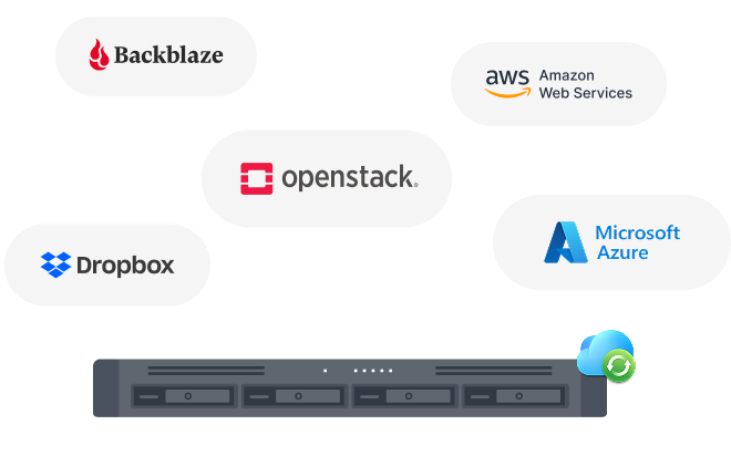 Cloud Sync is compatible with major public cloud services