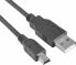 Astrotek USB A-Male to Mini-B 5-pin, Black - 0.3m