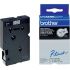 Brother TC-101 Tape Casette - 12mm, Black on Clear