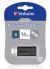 Verbatim 16GB Store`n`Go Pinstripe USB Drive - Password Protection Software, USB2.0 - Black