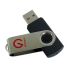Shintaro 16GB Rotating Pocket Disk - Hot Plug And Play, Lightweight and Compant, ReadyBoost, USB2.0 - Silver/Black