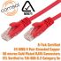 Comsol CAT 5E Network Patch Cable - RJ45-RJ45 - 1.0m, Red