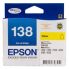 Epson T138492 #138 Ink Cartridge - Yellow - For Epson NX420/Workforce 60/320/325/525/7010 Printer