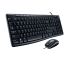 Logitech MK200 Media Combo Keyboard & Mouse - Black High Performance, Instant Media & Internet Access, Comfort Hand-Size Mouse