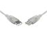 8WARE USB2.0 Certified Extension - A-A to M-F Transparent Metal Sheath Cable - 1M