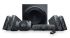 Logitech Z906 5.1 Channel Speaker System - 500W RMS, THX Certified, Wireless Remote, Surround sound with 3D Stereo, Side-Firing Subwoofer