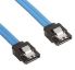 Astrotek SATA3.0 Data Cable 50cm Male to Male 180 to 180 Degree with Metal Lock 26AWG Blue