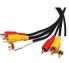 Comsol 3x RCA Male to 3x RCA Male Composite Cable - 2M