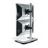 Atdec VFS-DV Dual Vertical Freestanding Desk Mount - Allows 360 Degree Screen Rotation (Landscape/Portrait), +/-20 Degree Display Tilt/Pan Adjustments, Suitable For 24" Monitors
