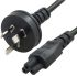 Astrotek AU Power Lead 3 Pin Male Wall to Cloverleaf Plug ICE 320 C5 Power Cable - 2m