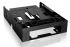 Icydock MB343SP Flex-Fit Trio 3.5" to 5.25" Front Bay Conversion Kit with Additional 2 x 2.5" HDD/SSD Bay - Black