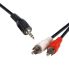 Generic 3.5 stereo plug - 2 x RCA plug 2m