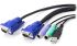 Serveredge 1.8m 3-in-1 KVM Cable - PS2,USB & VGA - Suitable for Serveredge LCD KVM Console Drawers