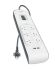 Belkin BSV604AU2M 6-Port Surge Strip with 2.4A USB Charging - White