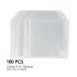 Generic CD/DVD PVC Sleeve - Holds 1 Disc, Pack of 100 (SLEEVE-PP-CLEAR)PVC, Clear, 100 pack, 1 disc per sleeve, Sleeve, CD/DVD