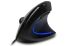 Adesso iMouse E1 Vertical Ergonomic Illuminated Mouse Optical Sensor, Blue Illuminated Light, Back & Forward Button For Convenience, Ergonomic Vertical Design