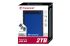 Transcend 2000GB (2TB) StoreJet 25H3 Portable HDD - Blue - 2.5" HDD, Military-Grade Shock Resistance, Durable Anti-Shock Rubber Outer Case, USB3.0