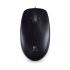 Logitech M100R Corded Optical Mouse - Black High-Definition Optical Tracking, Full-Size Comfort, Ambidextrous Design, Comfort Hand-Size