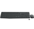 Logitech MK235 Wireless Keyboard & Mouse Combo - Black  High Performance, Eight Hot Keys For Media Control And Internet, Anti-Water Spill Design, Long Battery Life, Comfort Hand Size