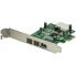 Startech PEX1394B3 3-Port 2b/1a PCI Express FireWire Card Adapter - PCI-Ex1 2-Port FireWire 800(9-Pin, 1394b) Female, 1-Port FireWire 400(6-Pin, 1394a) Female, PCI-E LP Bracket Incl.