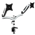 Visionmount VM-GM124D Gas Spring Dual LCD Monitor Arm Deskmount 8KG Load, -90 Degree~+85 Degree Tilt, 180 Degree Swivel, 360 Degree Rotation, VESA(75/100) To Suit 15"-27" LCD Monitor