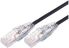 Comsol 0.5m 10GbE Ultra Thin Cat6A UTP Snagless Patch Cable LSZH (Low Smoke Zero Halogen) - Black