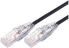 Comsol 2m 10GbE Ultra Thin Cat6A UTP Snagless Patch Cable LSZH (Low Smoke Zero Halogen) - Black